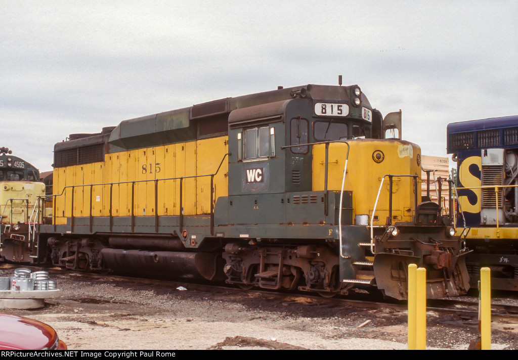 WC 815, ex EMD GP30 CNW 815, 